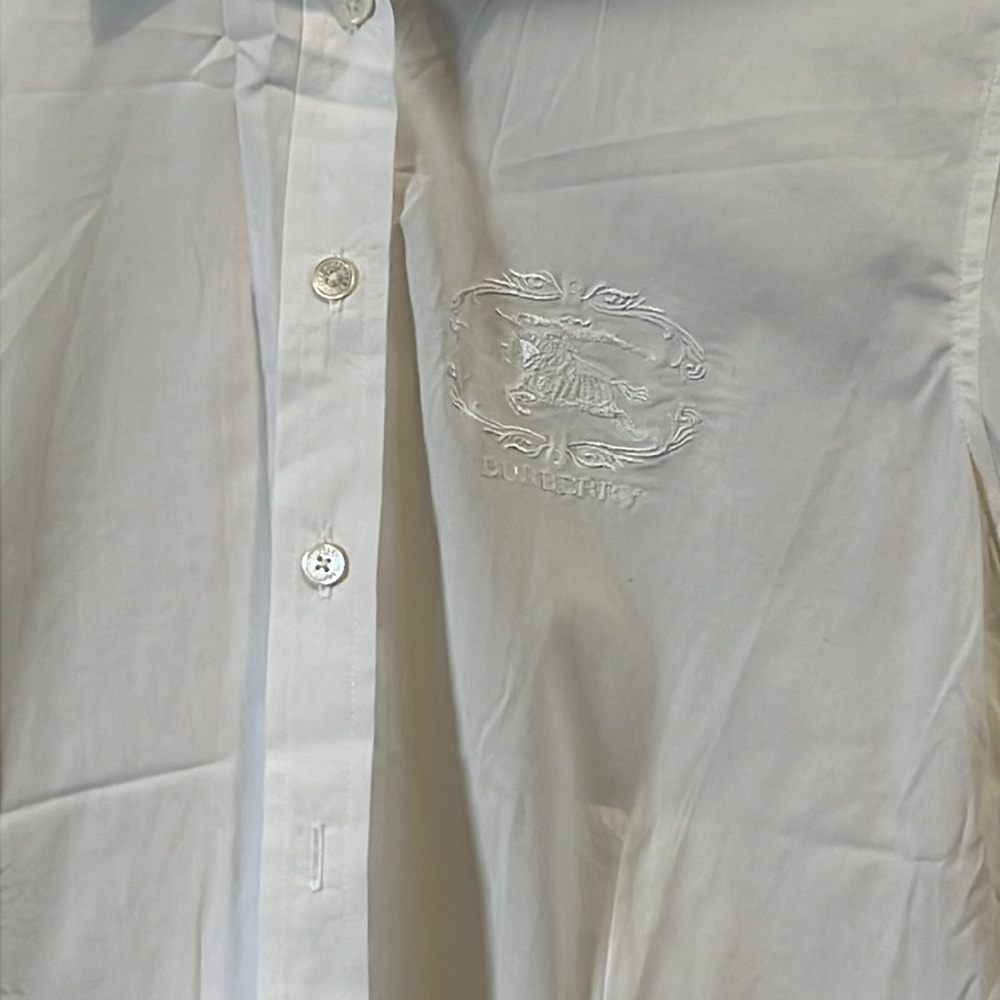 Burberry embroidered button down shirt - Picture 3 of 8
